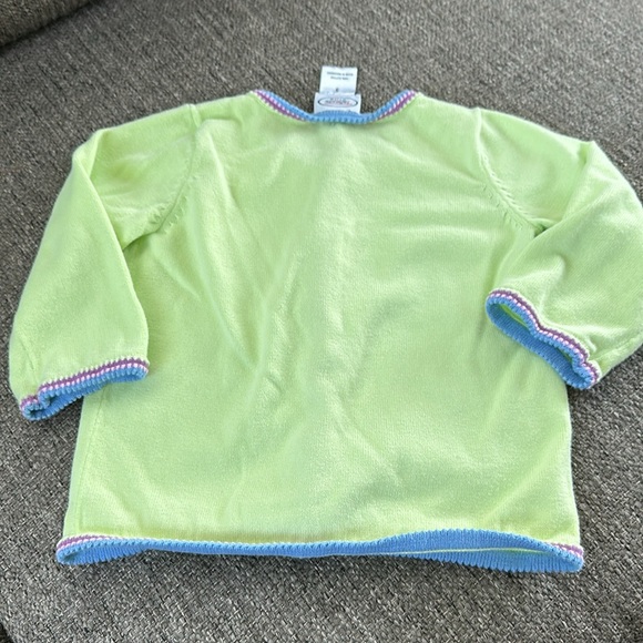 Talbots Kids Girls Green Button down Cardigan Sweater size 3 - Picture 3 of 3